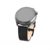 Lederen horlogeband FIXED FIXLST-22MM-BK – 22 mm snelwissel, zwart