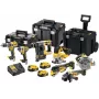 Accu-gereedschapsset DeWalt DCK755P3T — 14-delige kit met lithium-ion-accu's