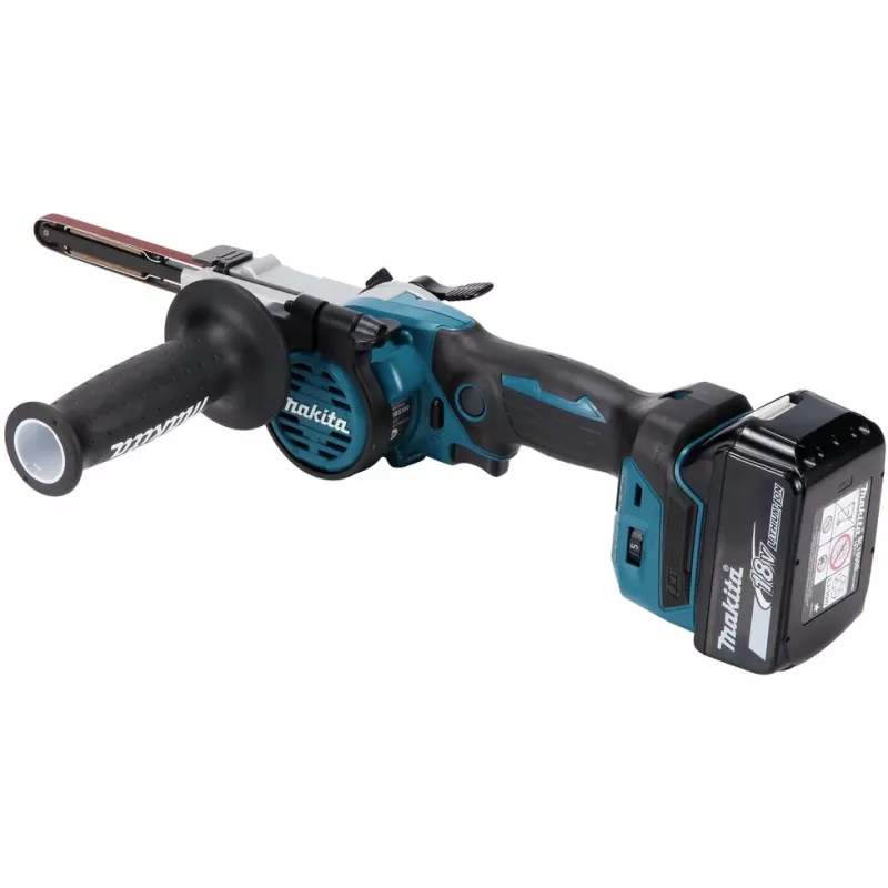 Makita DBS180Z accu-bandvijl, 18 V, zwart/blauw (zonder accu)
