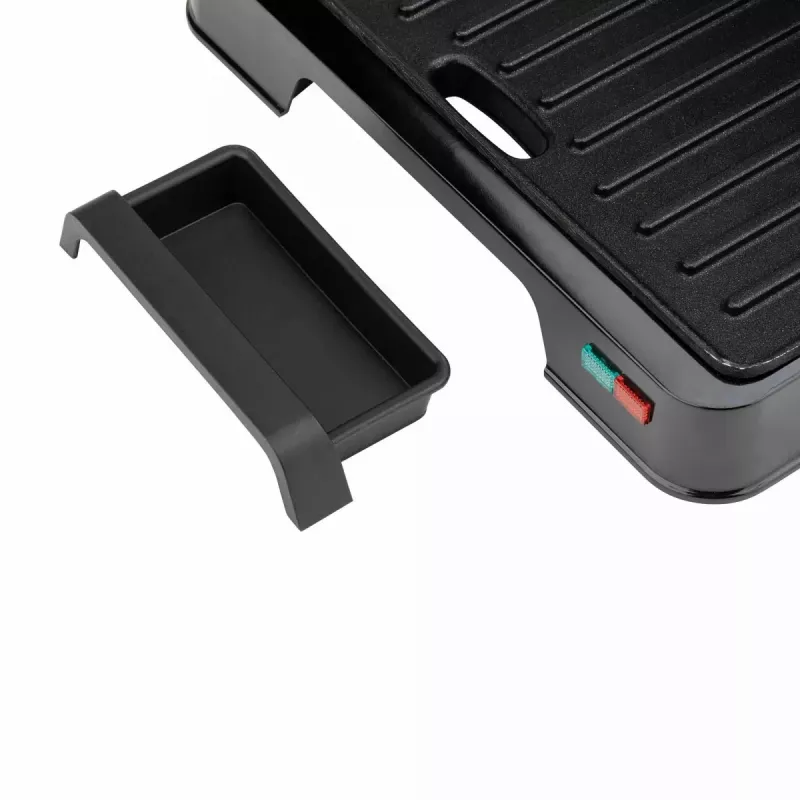 Elektrische grill Jata JEGR1124 met antiaanbaklaag en instelbare temperatuur