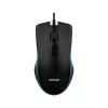 Bedrade verwarmde gaming-muis ActiveJet AMY-W390 — dubbelhandig, optisch 2000 DPI, USB Type-A, 4 knoppen, zwart