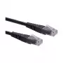 ROLINE-patchkabel Cat.6 klasse E UTP zwart 0,3m