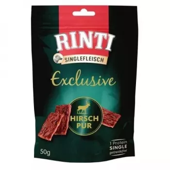 RINTI Singlefleisch Exclusive Hert - hondensnack - 50 g