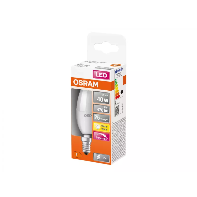 LED-lamp Ledvance Parathom Classic E14 4,9 W warmwit, E14-fitting