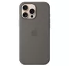 Siliconen case met MagSafe voor iPhone 16 Pro Max - steengrijs