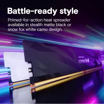 Crucial Pro OC 32GB (2x16GB) DDR5 PC5-48000C32 6400MHz Dual Channel Kit - wit