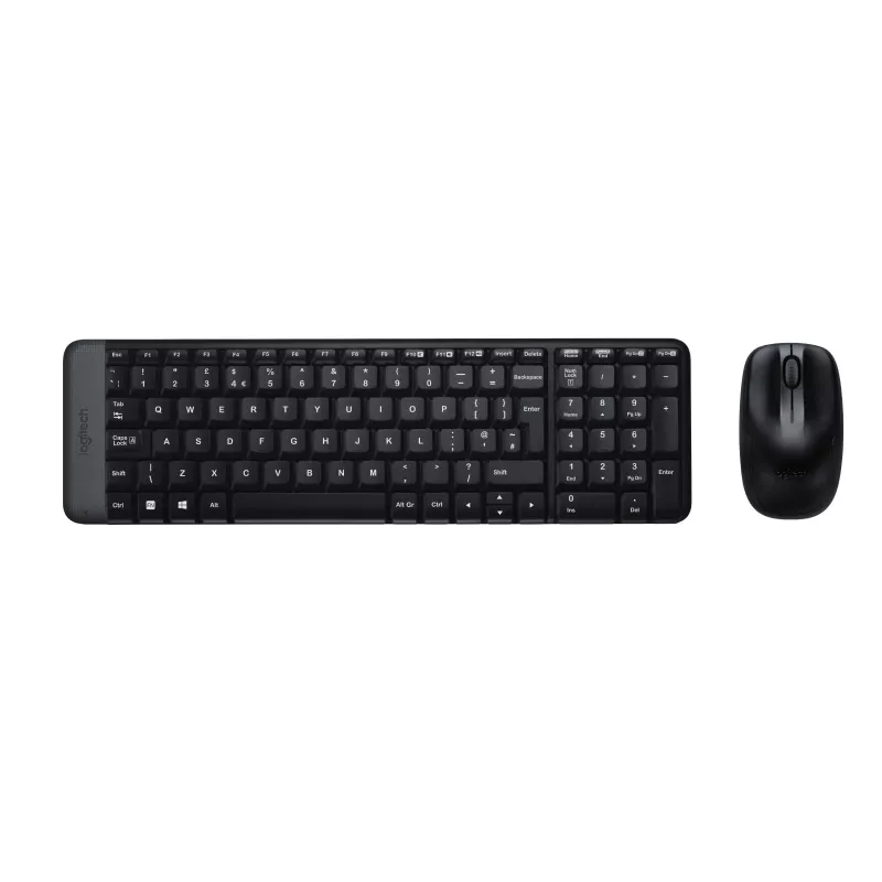 Wireless Combo MK220, draadloos, RF draadloos, QWERTZ, zwart, muis