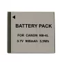 Oplaadbare accu Extra Digital NB-4L voor Canon apparaten, lithium-ion, vervanging voor Canon NB-4L