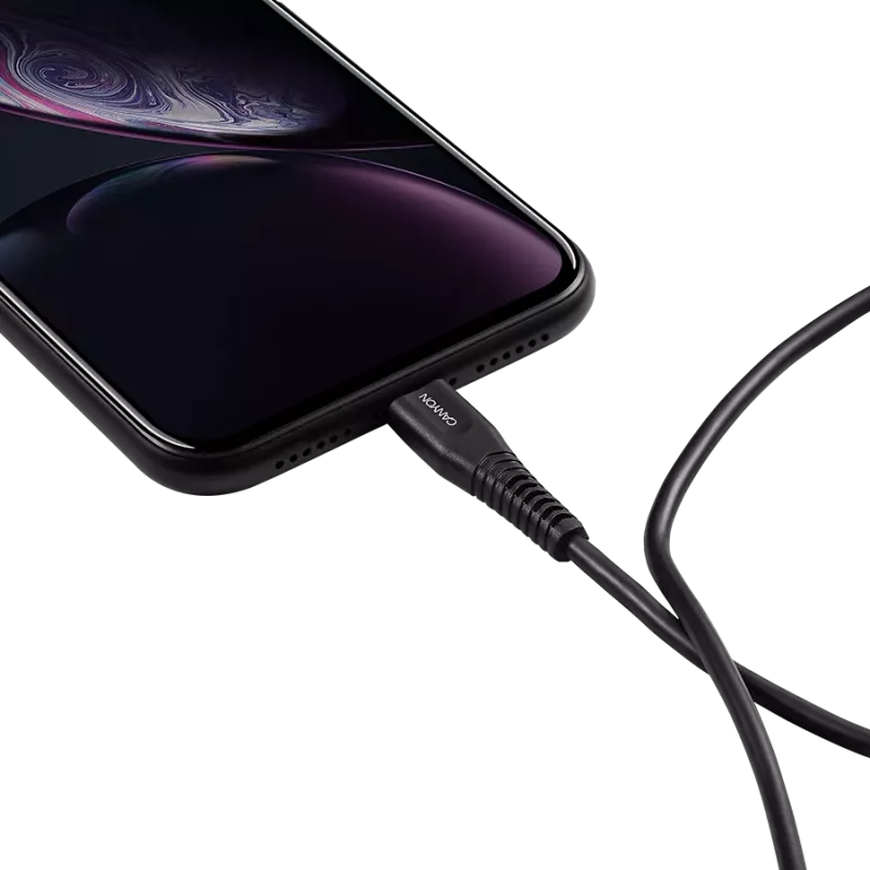 CANYON Kabel MFI-4 Type-C naar Lightning 1,2m zwart