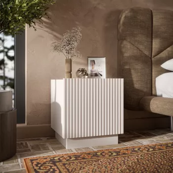 Nachtkastje set Cama meble LIVERTI 2 stk., 45×42×47 cm, cashmere kleur, MDF en spaanplaat