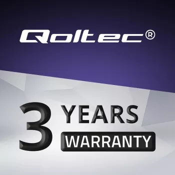 Qoltec 51025 voeding/spanningsomvormer indoor zwart