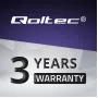 Qoltec 51025 voeding/spanningsomvormer indoor zwart