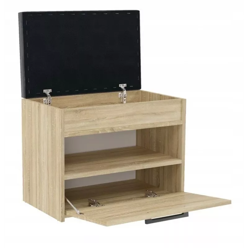 Topeshop PARMA MINI SONOMA schoenenorganizer gesloten sonoma eiken