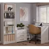 Hoekbureaublad e shop DANY Kaszmir beige — hoekwerkplek, compacte indeling