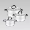 MAESTRO MR-3522-6M-BLACK 6-delige pannenset