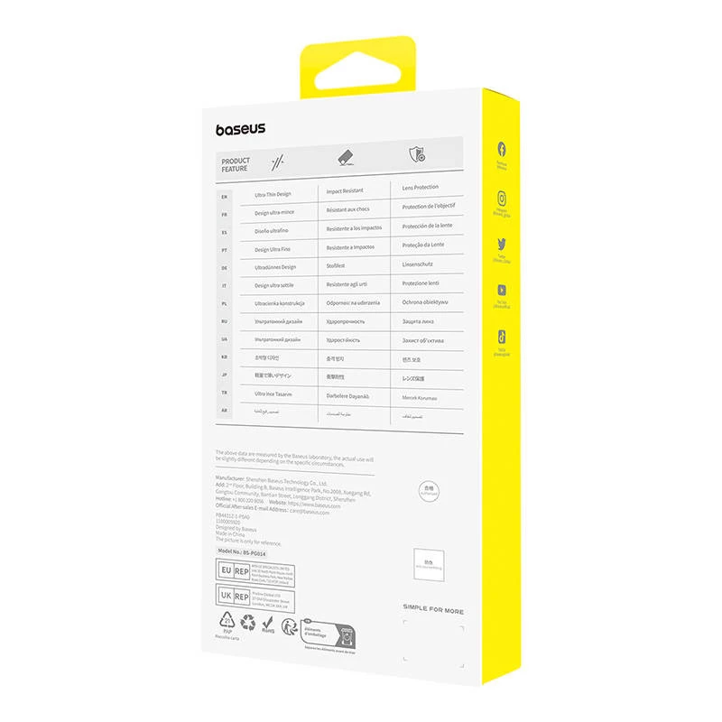 Cover Baseus P60157205203-02 voor iPhone 15 Plus 17 cm