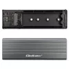 Qoltec behuizing voor M.2 SATA (NGFF) SSD, USB-C
