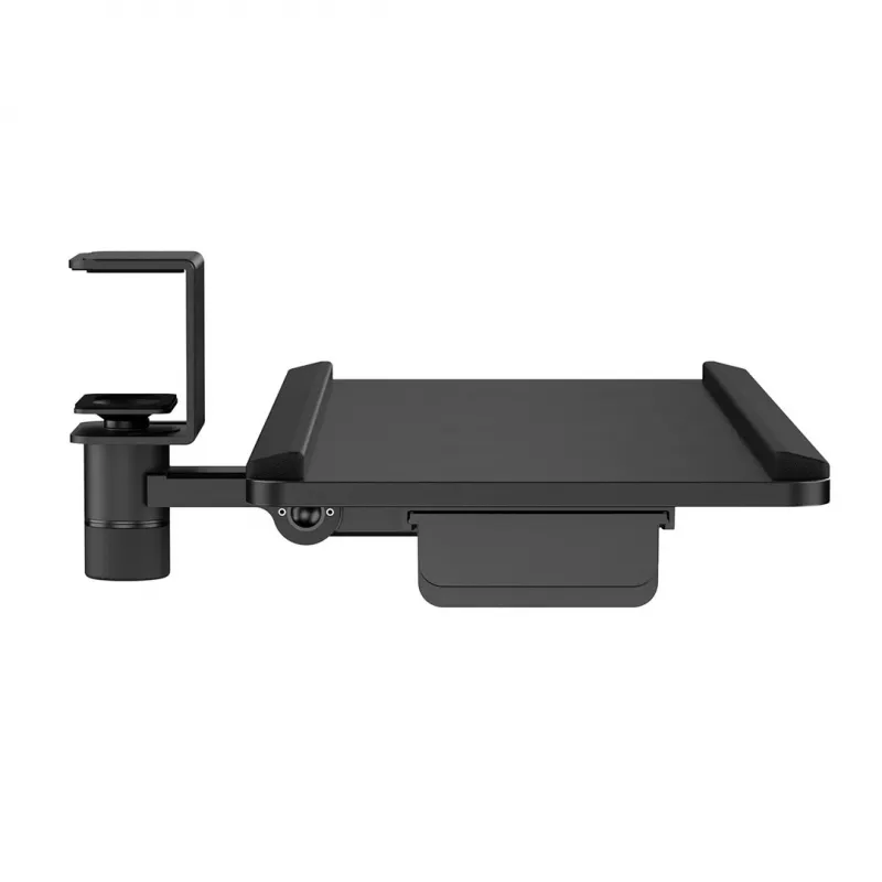 Maclean toetsenbordhouder onder het bureau, max. belasting 5 kg, horizontaal en verticaal verstelbaar, zwart, MC-108 B