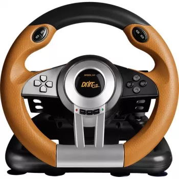 Stuurwiel + pedalen Speedlink DRIFT O.Z. zwart grijs oranje