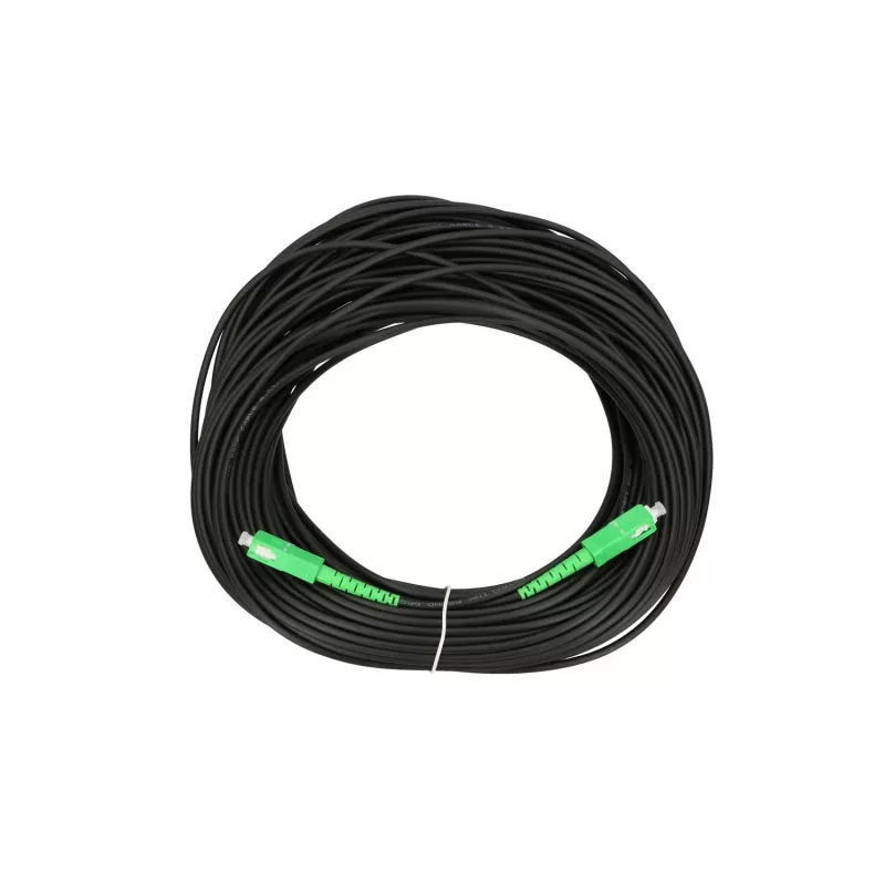 Extralink SC/APC-SC/APC patchkabel, rond, hangend, singlemode, simplex, G.657A2, 20m