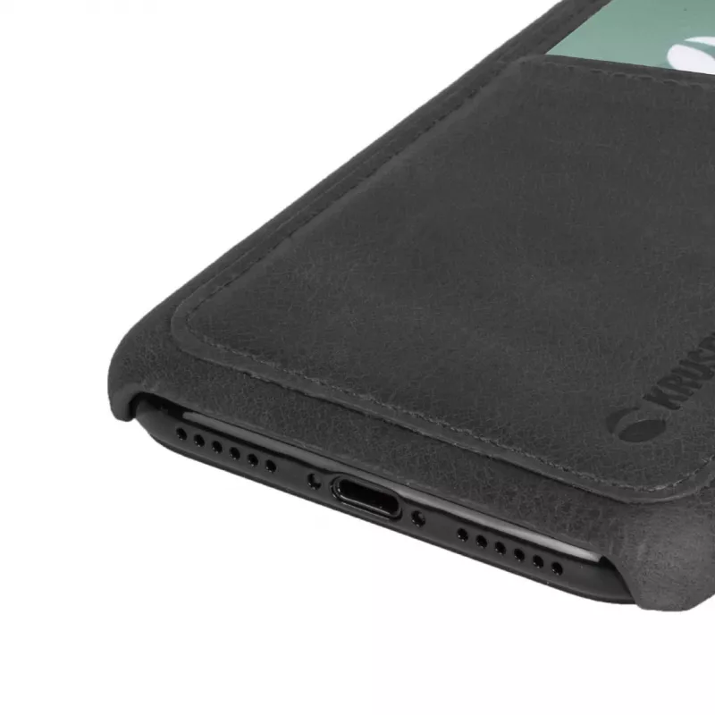 Cover Krusell Sunne 2 Card Cover iPhone XS Max zwart