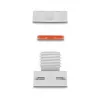 DeLOCK ventilatieplug M12 grijs 2 st. polyamide 8 mm