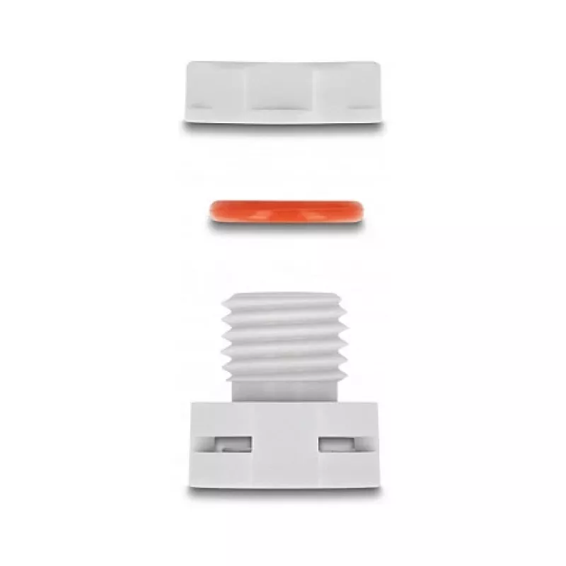 DeLOCK ventilatieplug M12 grijs 2 st. polyamide 8 mm