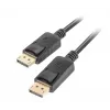 Lanberg DisplayPort-kabel 19 pin V1.2 4K, 1M | CA-DPDP-10CC-0010-BK | DisplayPort naar DisplayPort