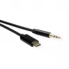 ROLINE adapter USB-C naar jackplug - USB-C mannelijk omkeerbaar naar stereo mini-jackplug mannelijk