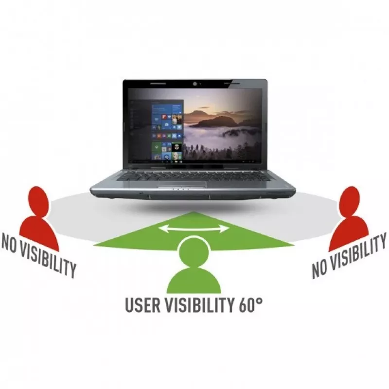 Mobilis 016403 display-privacyfilter 35,6 cm (14 inch) laptop, rahmenloser display-privacyfilter