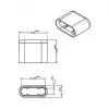 Busafscherming DeLOCK 64008 USB Type-C zwart