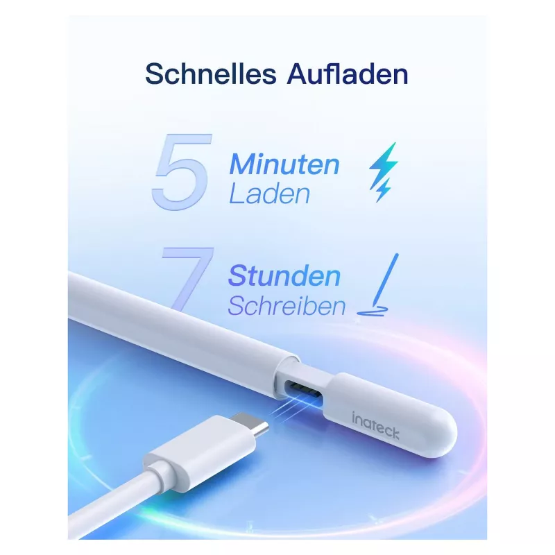 Stylus Pen Inateck PCL005_WHITE — compatibel met iPad Pro, iPad Mini, iPad 6–10