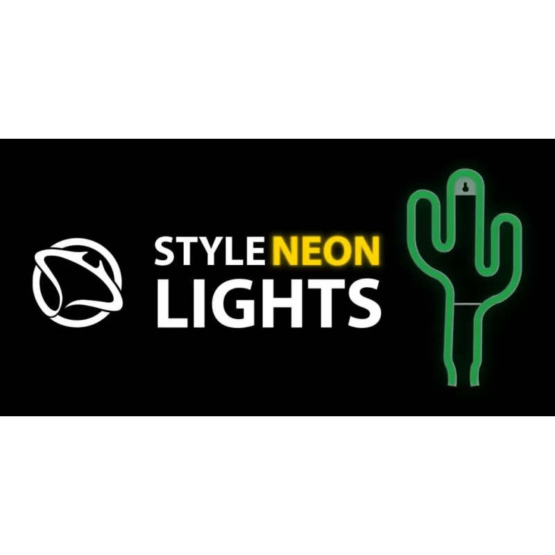 Neonlicht MANTA SNL74GN cactusgroen — decoratief neonbord, model SNL74GN