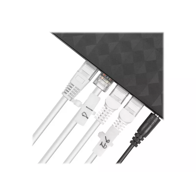 Kabelbinders met labelveld (dwars) - lengte 100 mm - breedte 2,5 mm
