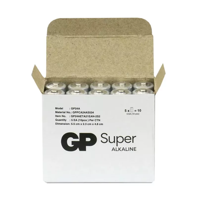 Alkaline AAA-batterijen GP Battery SUPER 1,5V — 10-pack