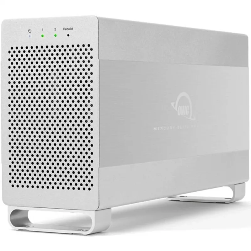 OWC Mercury Elite Pro Dual wit – externe behuizing voor 2× 3,5 inch SATA harde schijven, RAID 0/1/SPAN, USB Type-B