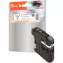 Peach PI500-81 inktcartridge op pigmentbasis, 19 ml, zwart (compatibel met Brother LC-123)