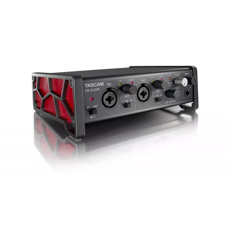 Tascam US-2x2HR USB-audio-/MIDI-interface, hoge resolutie, 2 ingangen / 2 uitgangen