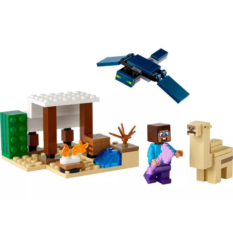 LEGO Minecraft 21251 Steves woestijnexpeditie speelgoed-bioom bouwset