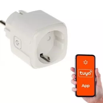 Smart stekker GENWAY ATLO-P1-TUYA — Wi-Fi smart stopcontact, bediening op afstand via Tuya, enkel stopcontact