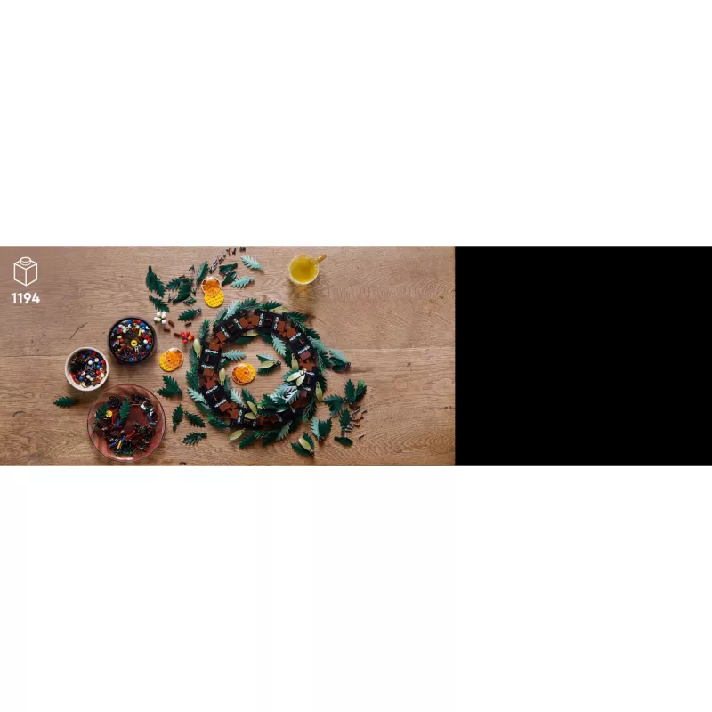 LEGO 10340 Icons kerstkrans bouwspeelgoed