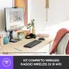 Logitech Wireless Combo MK220 - Toetsenbord-muisset - draadloos - 2,4 GHz - Italiaans - Donkergrijs (920-003721)
