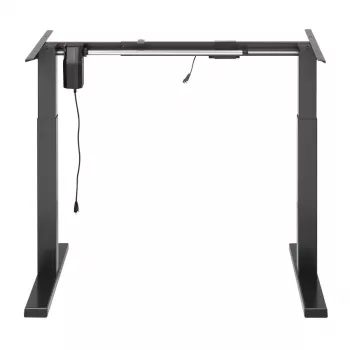 Ergo Office in hoogte verstelbaar elektrisch bureau, grijs, max. hoogte 123 cm, 80 kg - zonder tafelblad, voor staand en zittend werken, ER-433