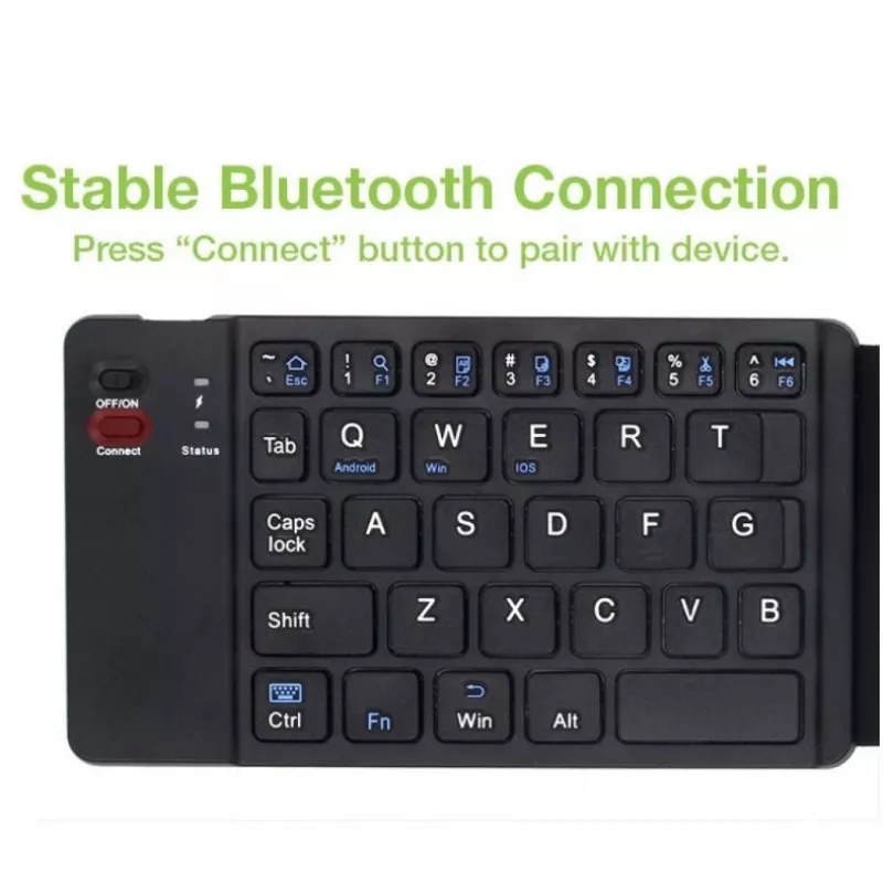 Bluetooth 3.0 opvouwbaar draadloos toetsenbord