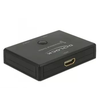 DeLock HDMI 2 - 1 switch bidirectioneel 4K 60 Hz - video/audio-switch - 2 x HDMI - desktop