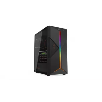 Krux ASTRAL - PC - zwart - ATX - micro ATX - Mini-ITX - gaming - 15,9 cm - 29 cm
