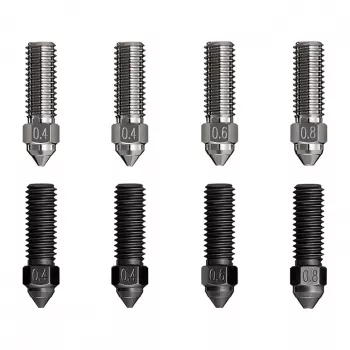 Nozzle-vervangingsset Creality 3D 4008030052 8 stuks zwart zilver