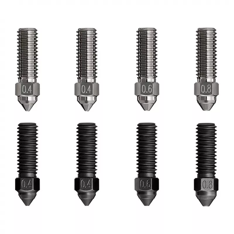 Nozzle-vervangingsset Creality 3D 4008030052 8 stuks zwart zilver