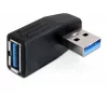 Kabel-geslachtsomvormer DeLOCK 65341 USB 3.0 zwart