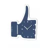 NeXtime klok 5185bl Mini Thumbs Up, 20,5x21, wand, blauw/zilver